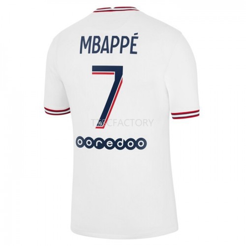 Paris Saint-Germain PSG Kylian Mbappé 7 Fodboldtrøjer 4. sæt 2021/22 Kort ærmer Paris Saint-Germain PSG Kylian Mbappé 7 Fodboldtrøjer 4. sæt 2021/22 Kort ærmer